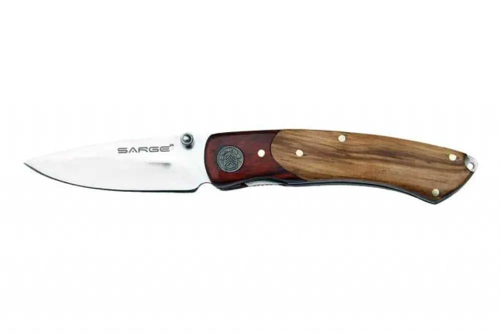 Sarge Knives & Edged Tools|knives Ranger - Two Tone Wooden Liner Locking Knife Buy at Faith and Freedom Outdoors