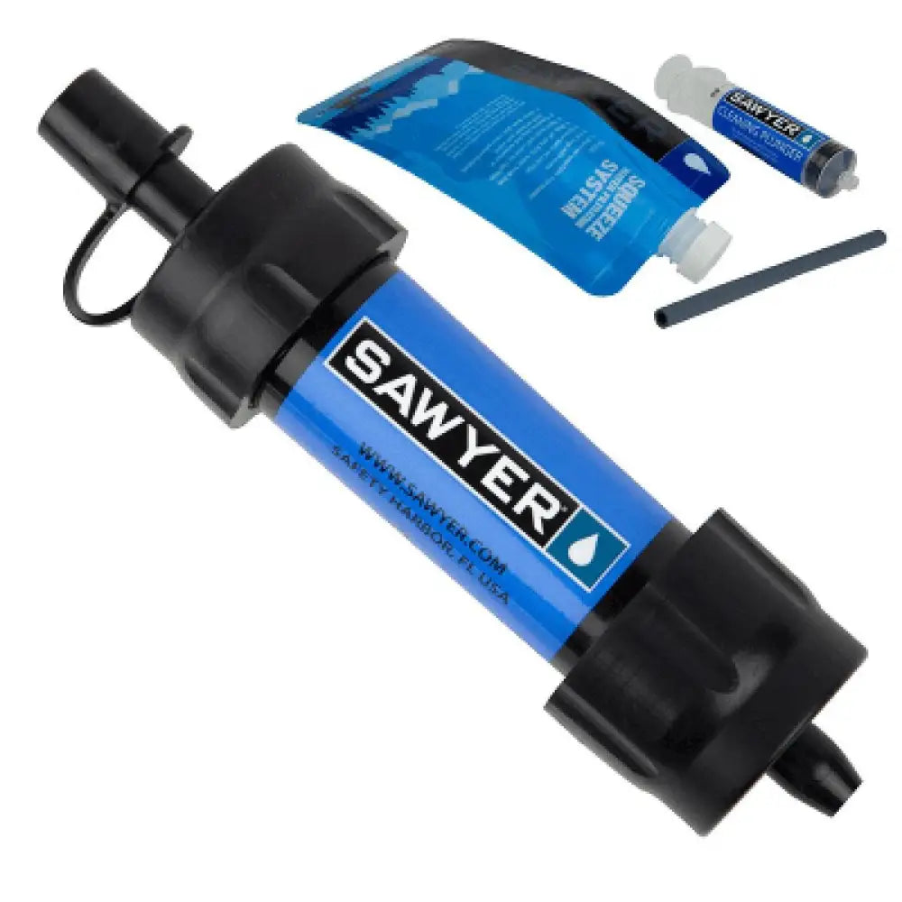 Sawyer Water Treatment Mini Filtration System Blue Buy at Faith and Freedom Outdoors
