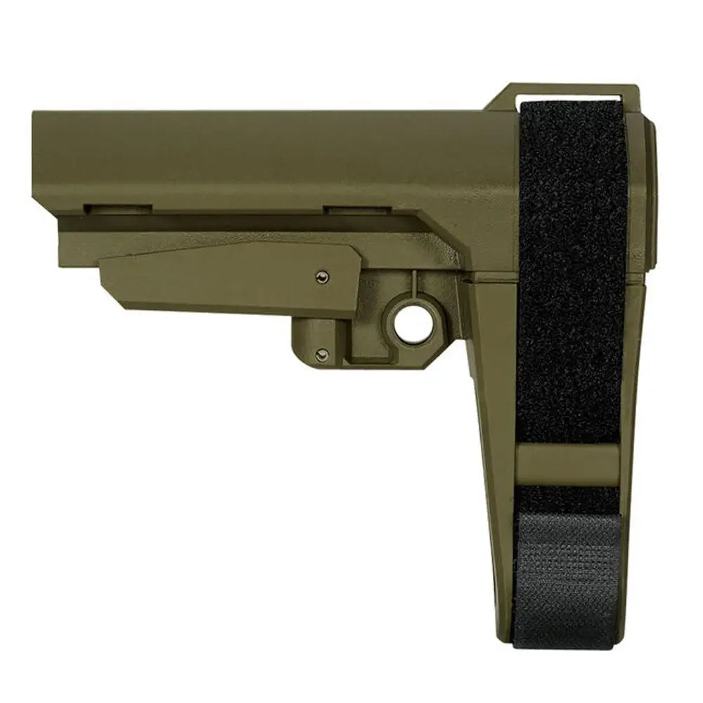 Sb Tactical Chassis & Stocks Sba3 5-position Adjustable Stabilizing Brace Od Green Buy at Faith and Freedom Outdoors