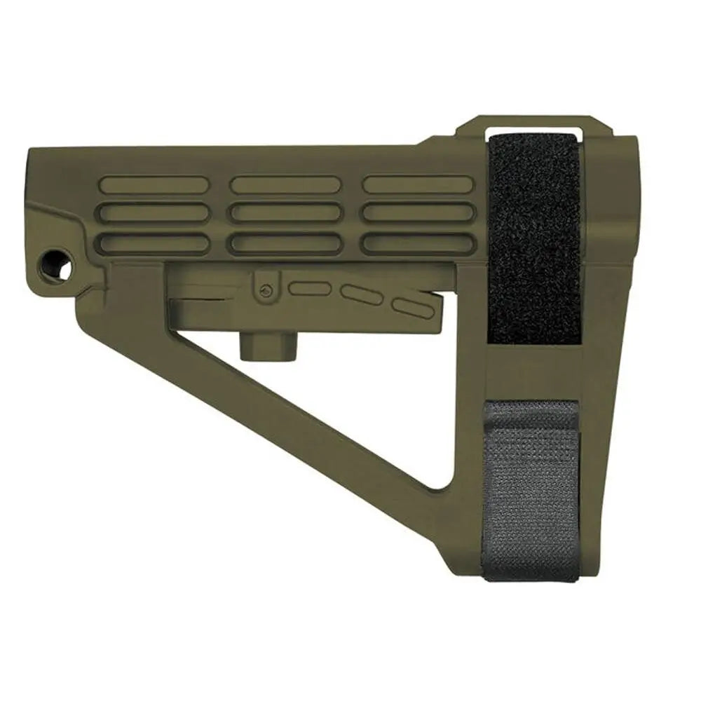 Sb Tactical Chassis & Stocks Sba4 5-postion Adjustable Brace for Ar-15 Od Green Buy at Faith and Freedom Outdoors