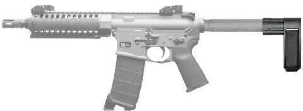 Sb Tactical Mini Stabilizing Brace Black Adjustable Nylon Strap Pistol Ar Rifles Sbmini-01-sb - Sbmini01sb