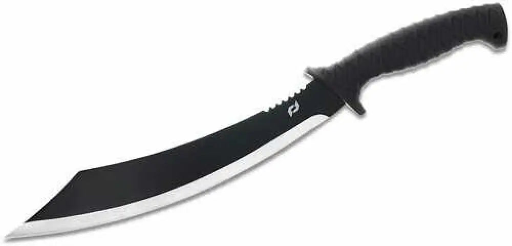 Schrade 1182527 Decimate Parang 11.75’’ Fixed Plain Black Oxide 3cr13 Steel Blade 6.75’’ Rubber Overmol