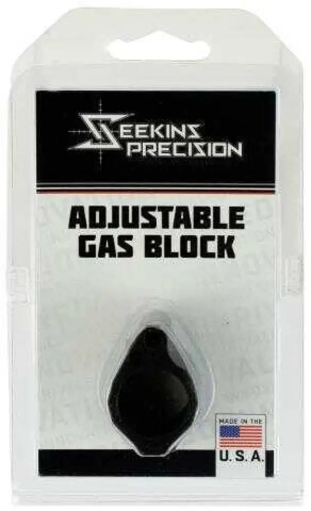 Seekins Precision 0011510031 Low Profile Adjustable Gas Block 1.37’’ x.94’’ Black Melonite - 11510031