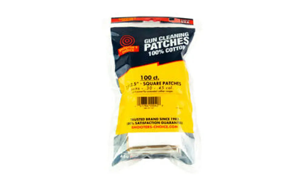 Shooters Choice 100pk 2.5’’ Patch Buy at Faith and Freedom Outdoors - Cleaning Hardware & Components - Patch