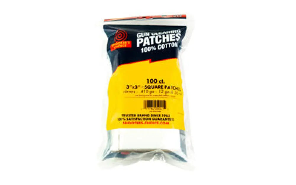 Shooters Choice 100pk 3’’ Patch Buy at Faith and Freedom Outdoors - Cleaning Hardware & Components - Patch