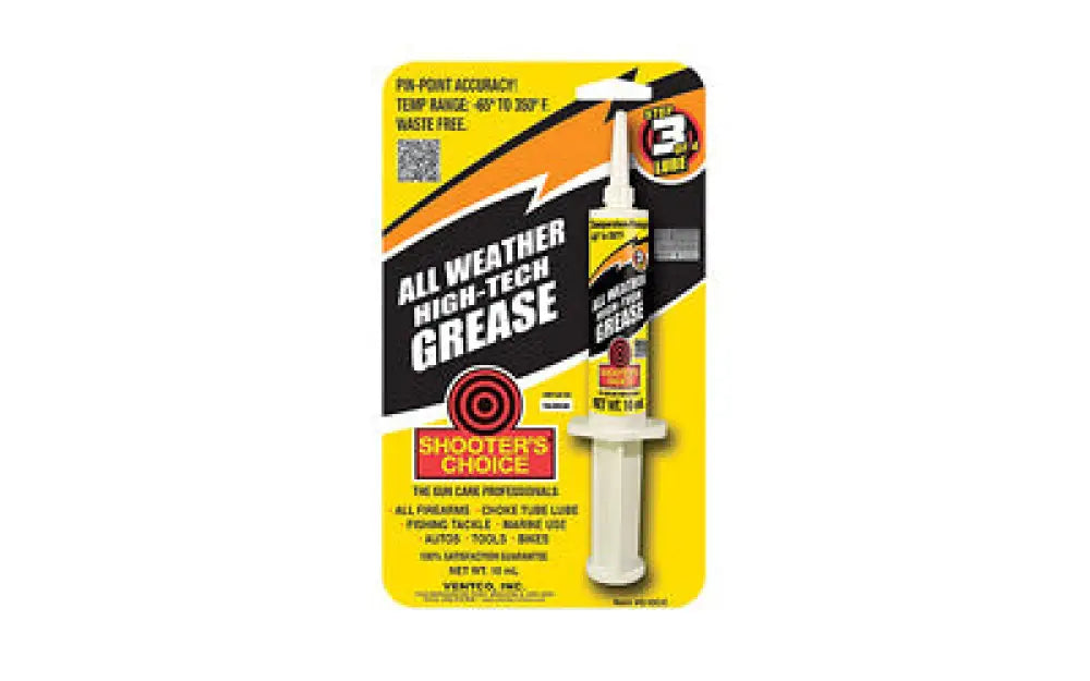 Shooters Choice Grease Syringe 10cc Buy at Faith and Freedom Outdoors - Solvents & Lubricants - Liquid