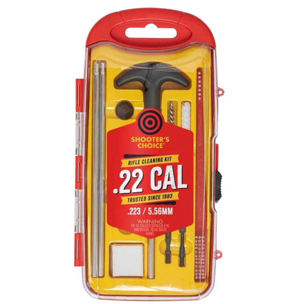 Shooters Choice Gun Cleaning Kits Llc 22 Cal Rifle Kit with Aluminum Rod Buy at Faith and Freedom Outdoors