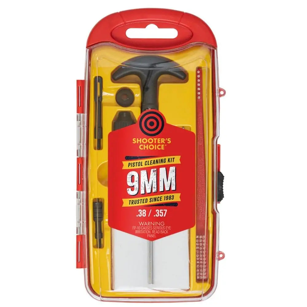 Shooters Choice Gun Cleaning Kits Llc 9mm Handgun Kit with Aluminum Rod Buy at Faith and Freedom Outdoors