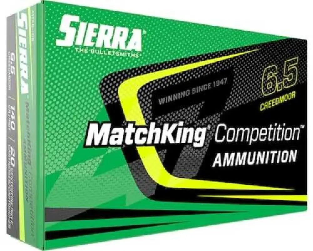 Sierra 6.5 Creedmoor 140 Gr Matchking Hpbt Ammo 20 Rounds - Grain / Hollow Point - Rifle