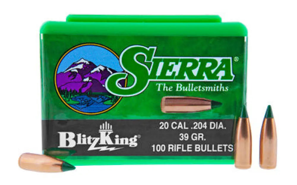 Sierra Blitzking.204 39gr 100ct Buy at Faith and Freedom Outdoors - Bullets - Ballistic Tip