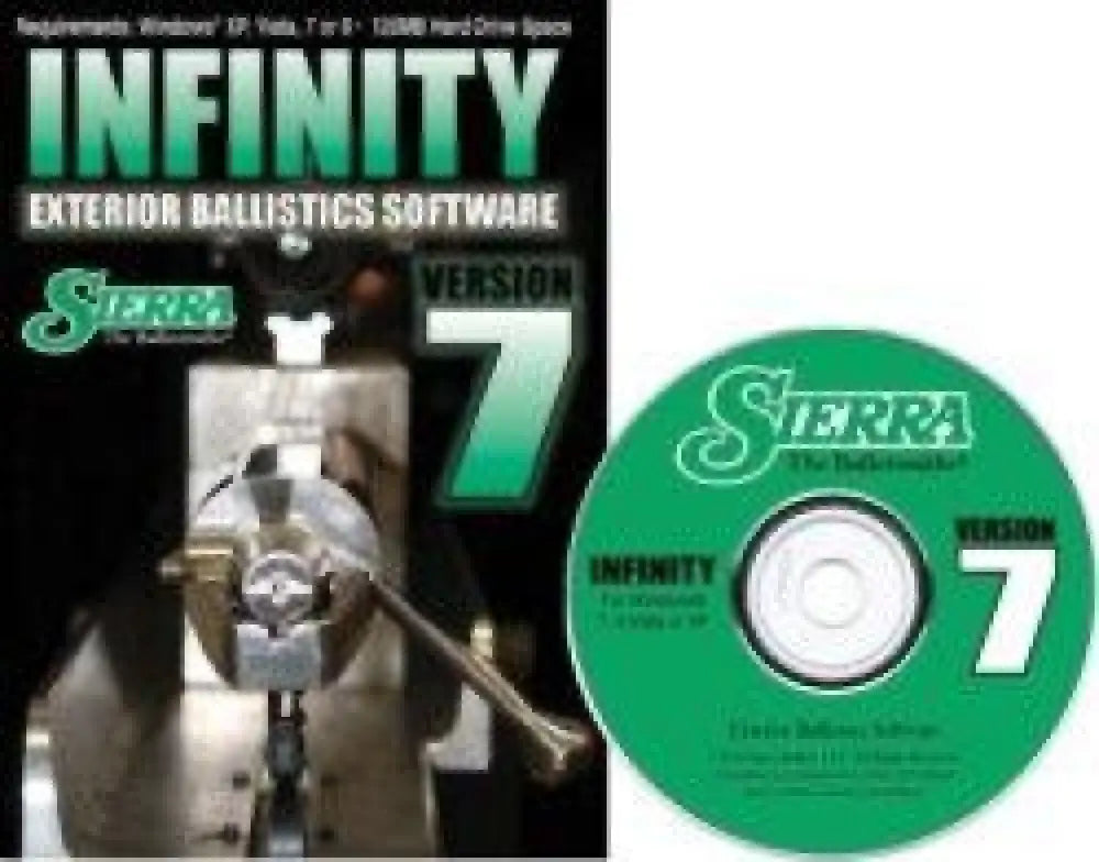 Sierra Bullets Software Infinity Exterior Ballistic Computer Version 7 (cd-rom) Buy at Faith and Freedom Outdoors