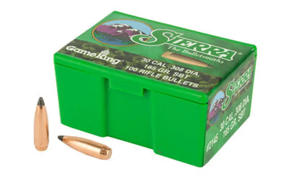 Sierra Gameking.308 165gr 100ct Buy at Faith and Freedom Outdoors - Bullets - Spitzer Boat Tail