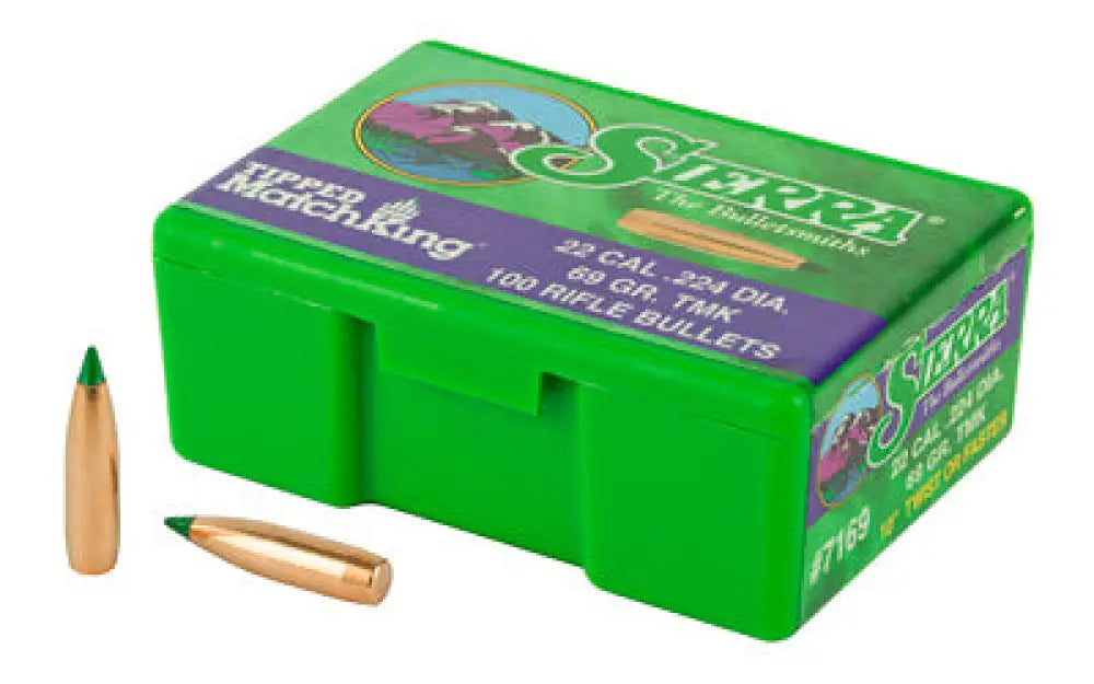 Sierra Tipped Mk.224 69gr 100ct Buy at Faith and Freedom Outdoors - Bullets - Ballistic Tip