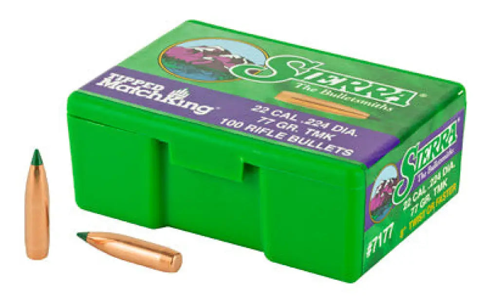 Sierra Tipped Mk.224 77gr 100ct Buy at Faith and Freedom Outdoors - Bullets - Ballistic Tip
