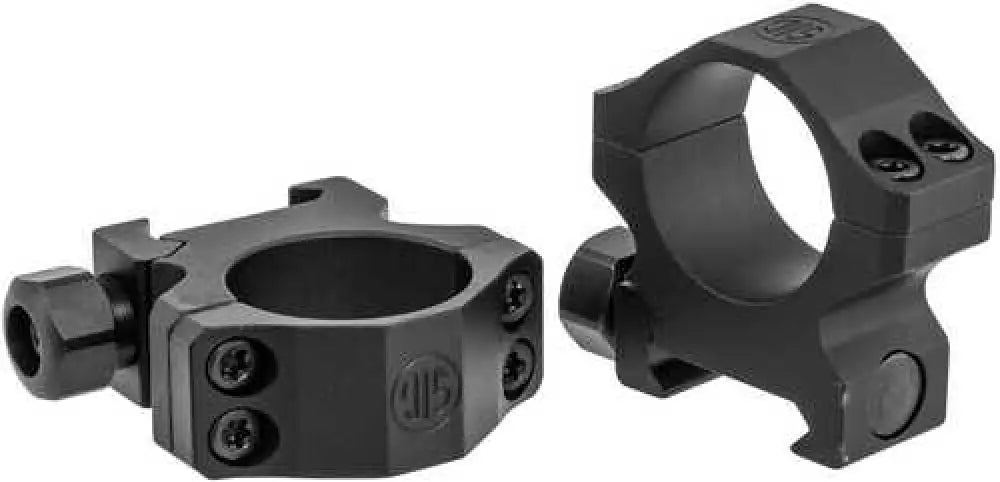 Sig Sauer Electro-optics Soa10019 Alpha1 Tactical 1’’ Ring Set Low Aluminum Black Matte