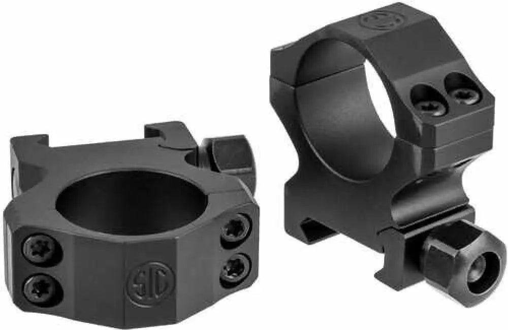 Sig Sauer Electro-optics Soa10020 Alpha1 Tactical 1’’ Ring Set Medium Aluminum Black Matte