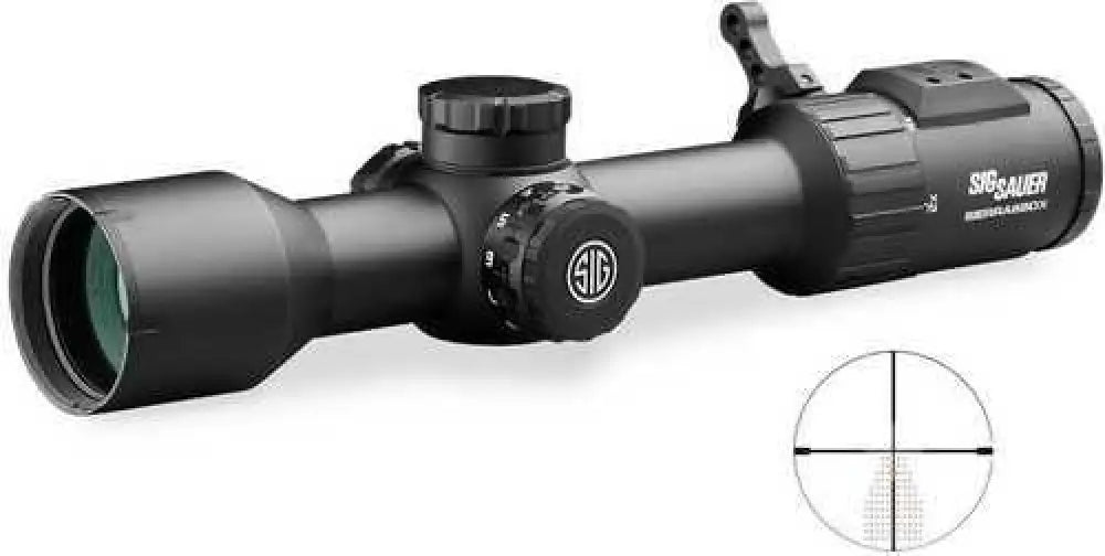 Sig Sauer Electro-optics Sosbdx621 Sierra 6 Bdx 2-12x 40mm Obj 52.50-8.70 Ft @ 100 Yds Fov Tube Black Finish Illumi