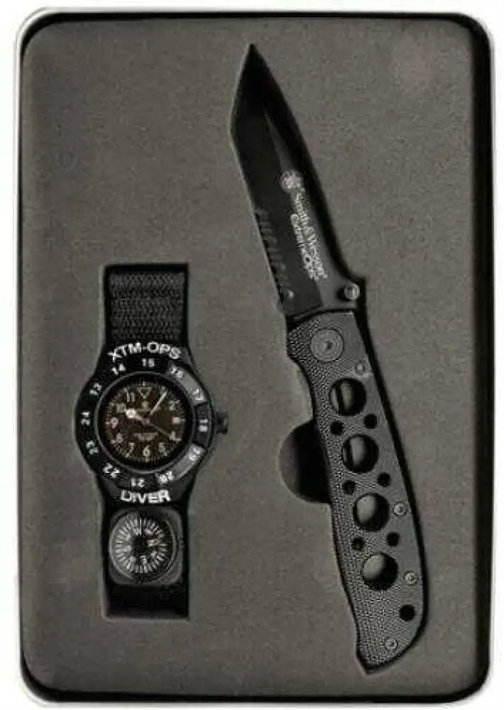 Smith & Wesson Extreme Ops Combo - Tactical Knife and Watch - Sw-xtmops-2