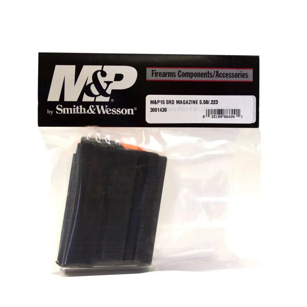 Smith & Wesson Gun Parts|rifle Magazines M&p15 Rifle Magazine Black Steel 223 5/rd Buy at Faith and Freedom Outdoors