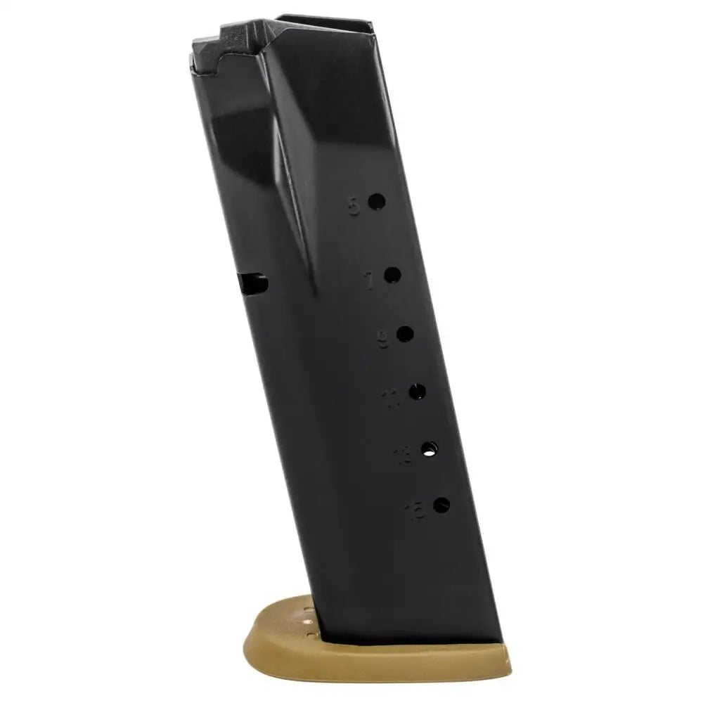 Smith & Wesson Handgun Magazines Steel M&p40 M2.0 Magazine Black w Fde Base 40 S&w 15/rd Buy at Faith and Freedom