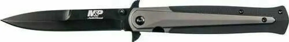 Smith & Wesson Knife M&p Dagger 4’’ Blade Liner Lock Glass Fiber Filled Nylon and Ss Insert Handle - 1085899