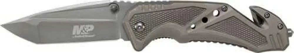 Smith & Wesson S&w Knife Clip Folder 3.8’’ Blade Gray W/ Strap Cutter - Swmp11gcp