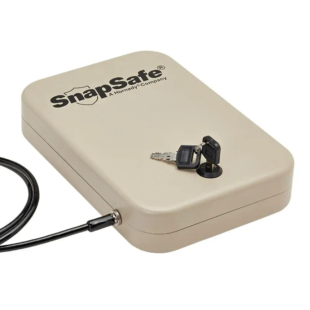 Snap Safe Gun Safes & Cabinets Snapsafe Lock Box - Lg with Key Buy at Faith and Freedom Outdoors