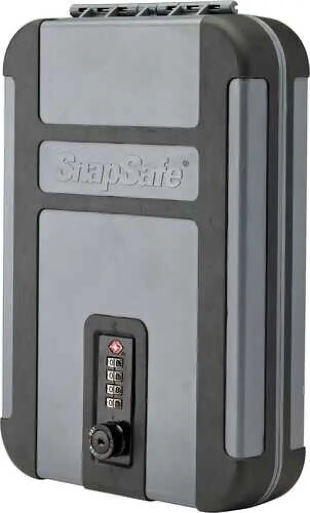 Snapsafe Treklite Lock Box X-large 10’’ 7’’ 2’’ Black and Gray Finish Tsa Comboination Cable Included 75241