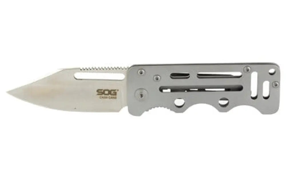 Sog Cash Card Satin 2.75’’ Buy at Faith and Freedom Outdoors - Folding Knives - Knife