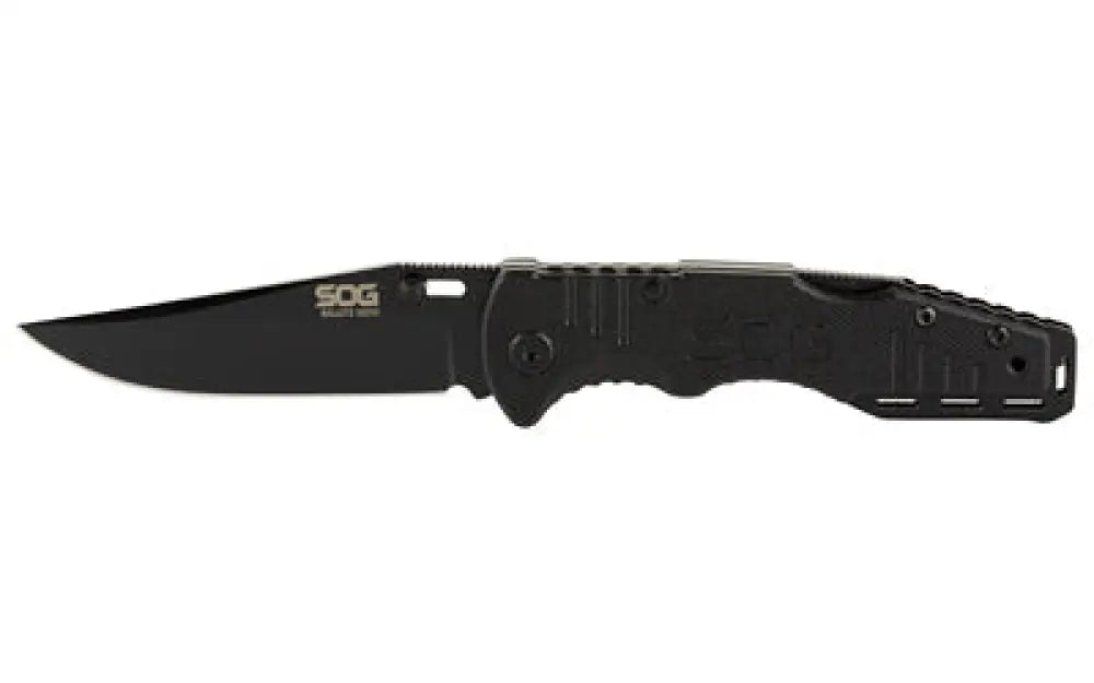 Sog Salute Mini 3.1’’ Black Oxide Buy at Faith and Freedom Outdoors - Folding Knives - Knife