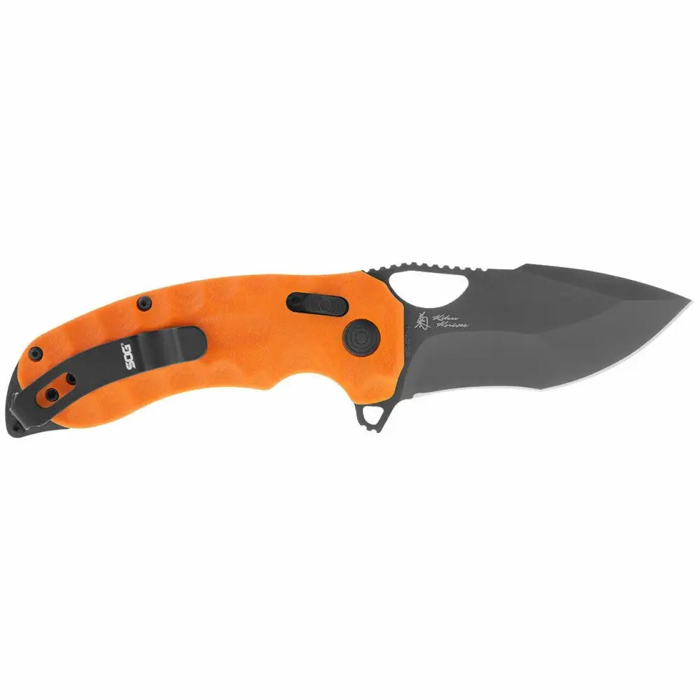 Sog Specialty Knives & Edged Tools|knives Sog Kiku Xr Lte Blaze Orange Knife 3.02’’ Blade Buy at Faith and Freedom