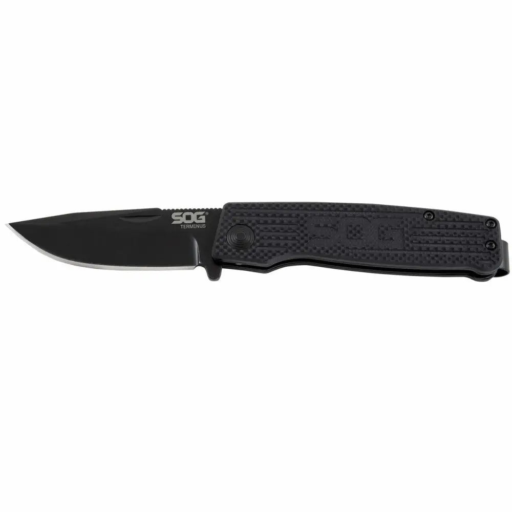 Sog Specialty Knives & Edged Tools|knives|knives Tools Sog Terminus Folding Knife 3’’ Blade Black Buy at Faith