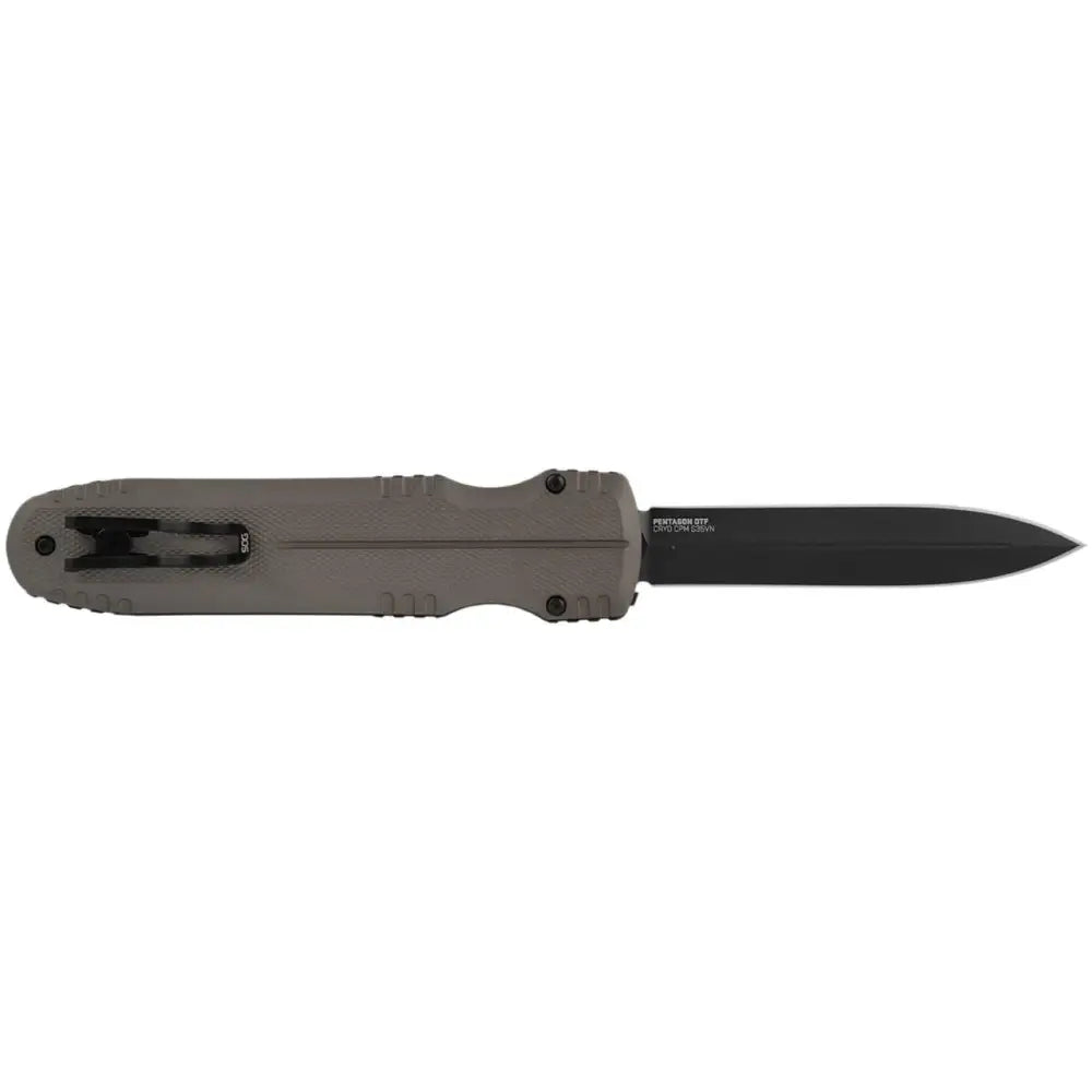 Sog Specialty Knives & Edged Tools|knives Sog Pentagon Otf Knife 3.79’’ Blade Fde Buy at Faith and Freedom Outdoors