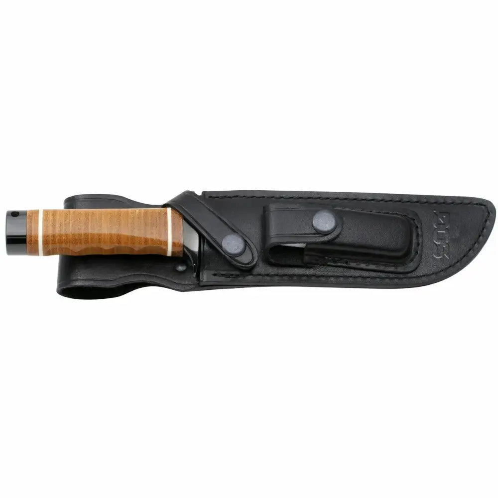 Sog Specialty Knives & Edged Tools|knives Sog Super Bowie Knife 7.5’’ Blade Brown Leather Buy at Faith and Freedom