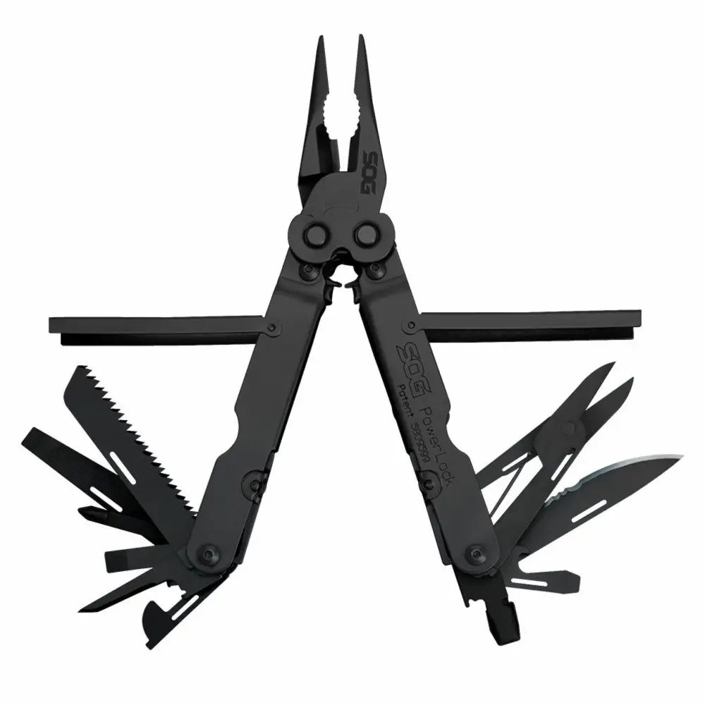 Sog Specialty Knives & Edged Tools|multi-tools|knives Tools Sog Powerlock Scissors Black Multi-tool with Nylon Pouch