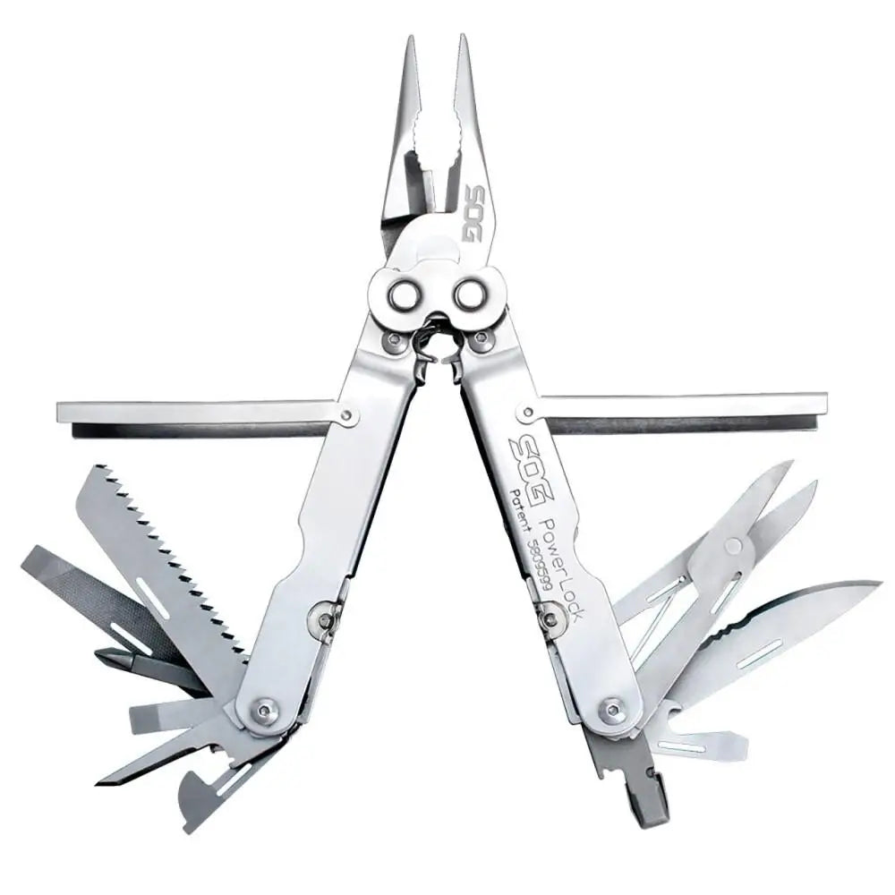 Sog Specialty Knives & Edged Tools Sog Powerlock Scissors Multi-tool with Nylon Sheath Buy at Faith and Freedom Outdoors