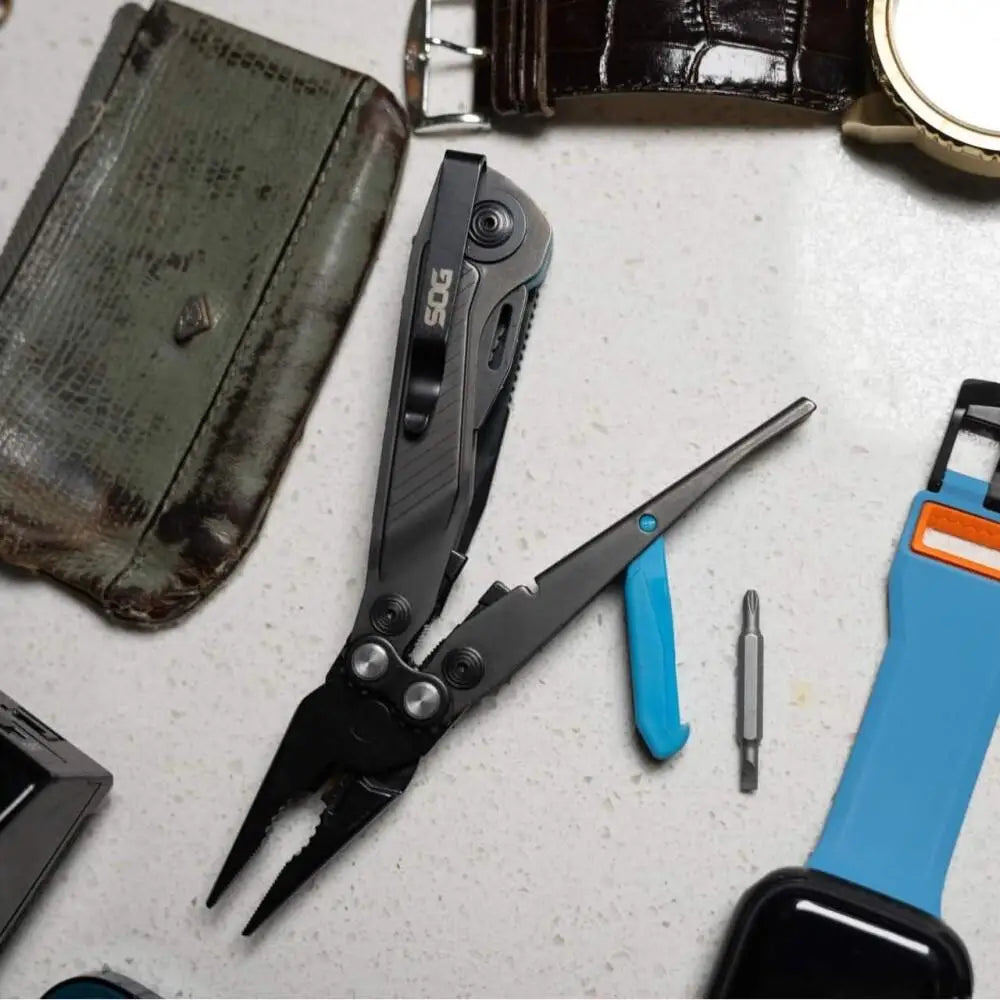 Sog Specialty Knives Multi-tools|knives & Edged Tools Sog Flash Mt Multi-tool Urban Grey Cyan Buy at Faith and Freedom