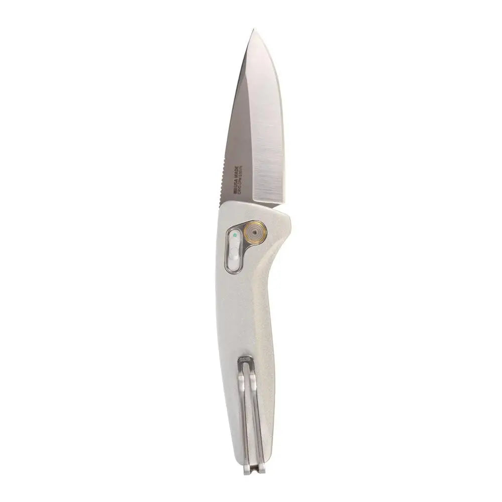 Sog Specialty Knives Sog One-zero Au Folding Knife 3-1/10 Drop Point Blade Silver Chrome Buy at Faith and Freedom
