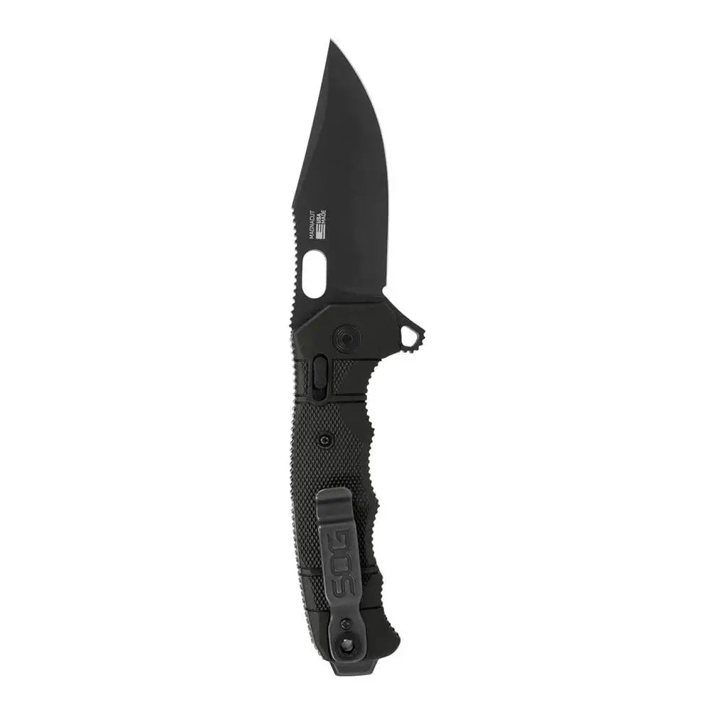 Sog Specialty Knives Sog Seal Xr Ti Folding Knife 3-9/10’’ Clip Point Blade Black Buy at Faith and Freedom Outdoors