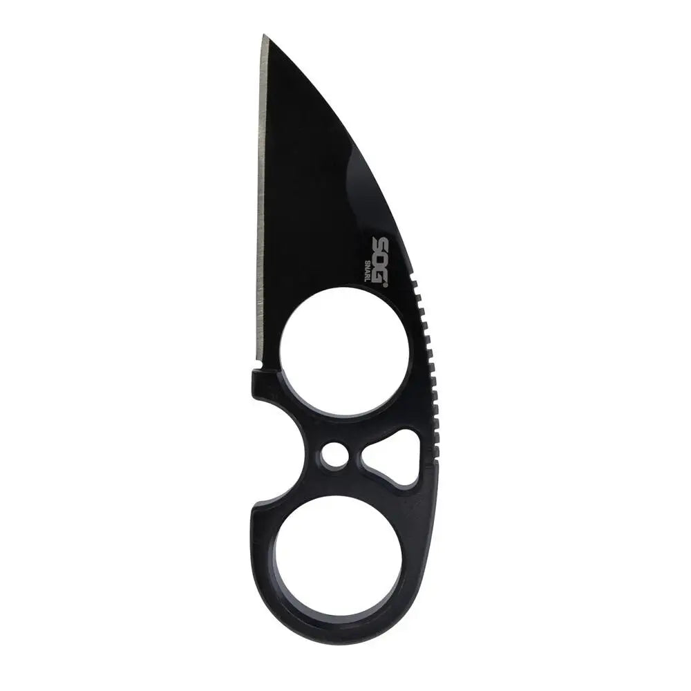 Sog Specialty Knives Sog Snarl Blackout Fixed Blade Knife 2.3’’ Sheepsfoot Black Blister Buy at Faith and Freedom