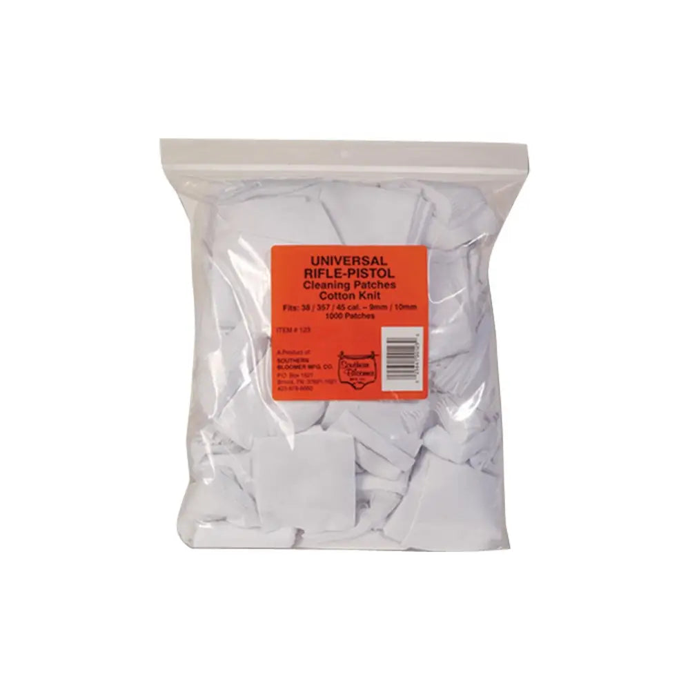 Southern Bloomer Mfg. Co. Gun Cleaning Jags Patch Holders & Patches Universal Rifle/pistol Cotton Knit 1000/pack Buy