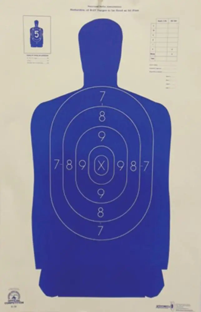 Speedwell Targets Paper Official Nra Police Qualification Sileft Handouette Reduced 50 Ft. 14’’ x 21.5’’ Buy at Faith