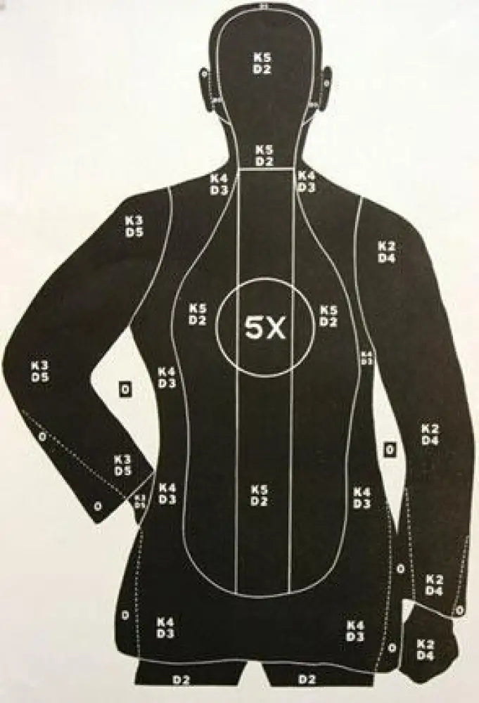 Speedwell Targets Paper Police Qualification Sileft Handouette New Standard 5 x Ring - 200/pack -27’’ 38’’ Buy at Faith