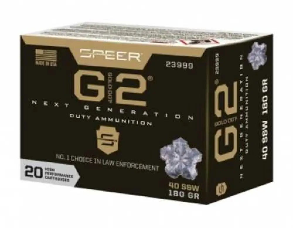 Speer Gold Dot 40 S&w 180 Grain Hollow Point – Ultimate Self-defense Performance - Handgun Ammo