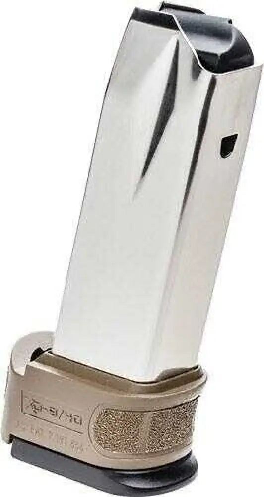 Springfield Armory 40 S&w 12-round Stainless Steel Magazine with Extension Sleeve/grip Zone Flat Dark Earth - Xdg0932fde