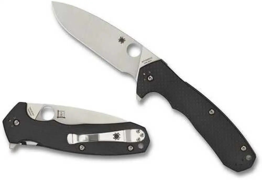Spyderco Amalgam Folder 3.8in Plain Carbon Fiber/g-10 Handle - C234cfp