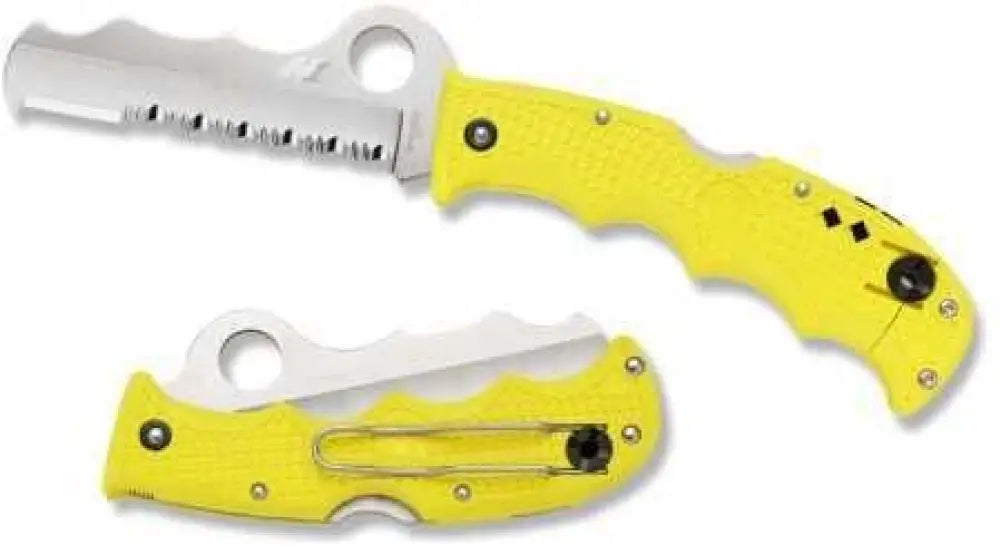 Spyderco Assist Salt Folding Knife Yellow - C79psyl
