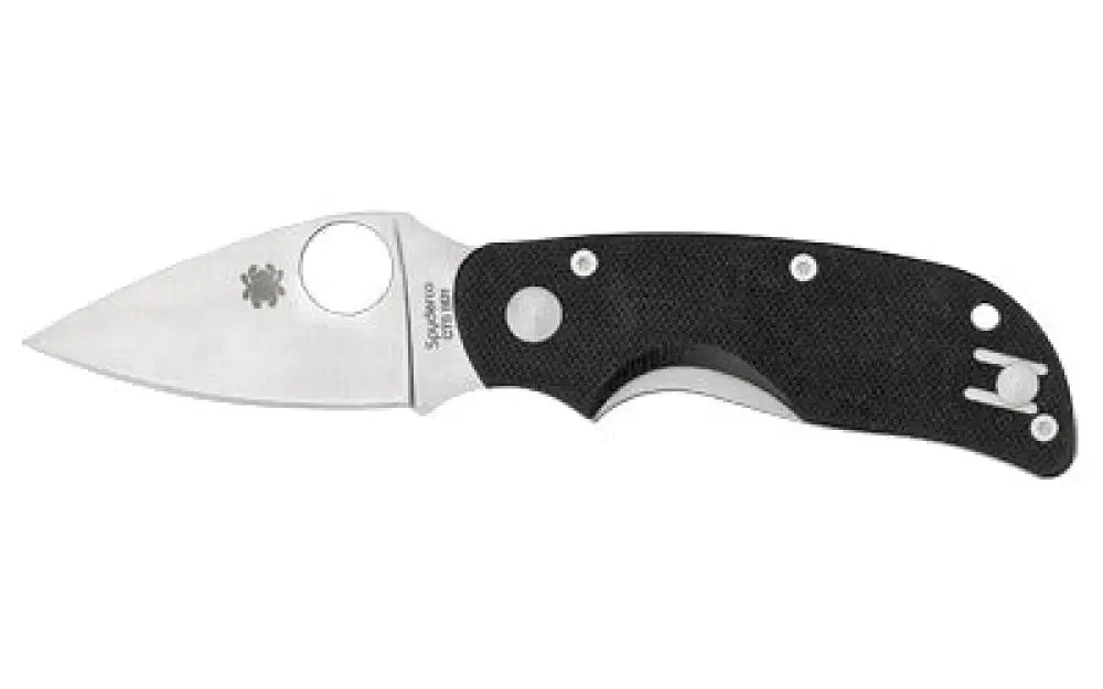 Spyderco Cat Black G-10 Plainedge Buy at Faith and Freedom Outdoors - Folding Knives - Knife