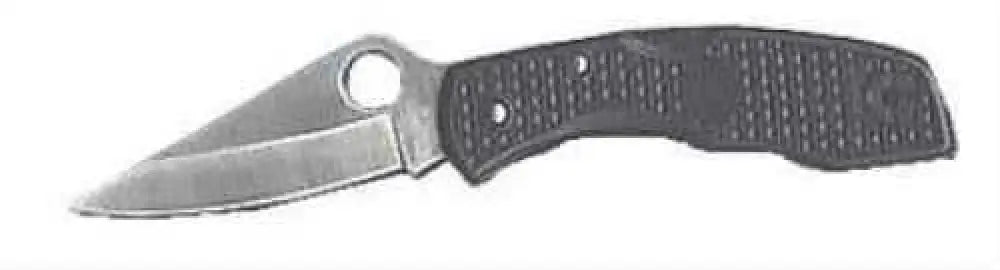 Spyderco Clip Point Blade Folding Knife with Fiberglass Reinforced Nylon Handle Md: C11pbk