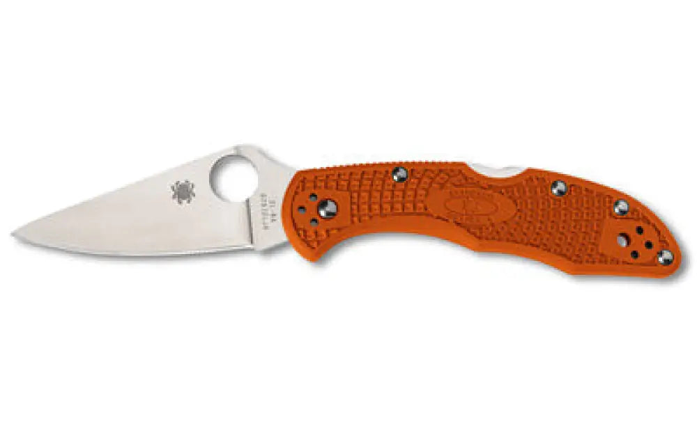 Spyderco Delica 4 2.9’’ Orange Buy at Faith and Freedom Outdoors - Folding Knives - Knife
